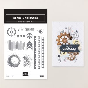 GEARS & TEXTURES PHOTOPOLYMER STAMP SET
