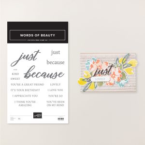 WORDS OF BEAUTY PHOTOPOLYMER STAMP SET (ENGLISH)