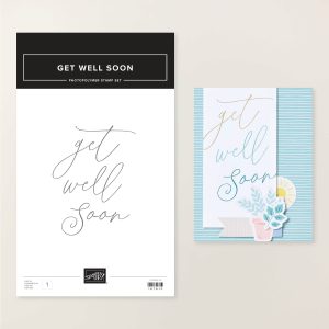 GET WELL SOON PHOTOPOLYMER STAMP SET (ENGLISH)