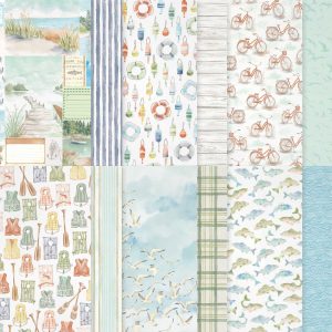WATERSIDE RETREAT 12" X 12" (30.5 X 30.5 CM) DESIGNER SERIES PAPER