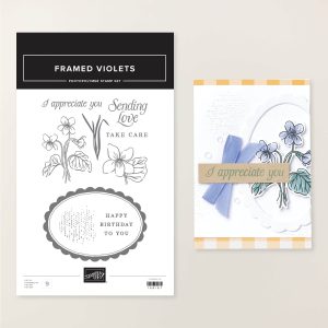 FRAMED VIOLETS PHOTOPOLYMER STAMP SET (ENGLISH)